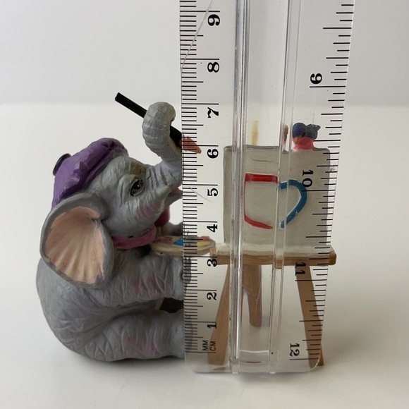 Luckyphants  Elephant Artist Painting Heart Picture on Isle With Tiny Bird - Picture 9 of 12